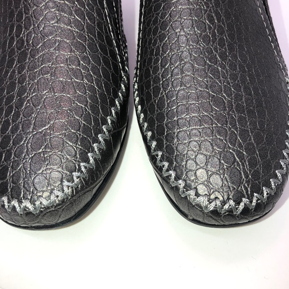 RIALTO Comfort Vette Croc Embossed Faux Leather Mules-7W - Picture 7 of 16